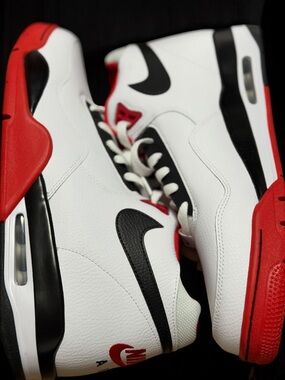 Air Jordan Sneakers White Red Black | Nike Jumpman Athletic Streetwear 13 Men’s